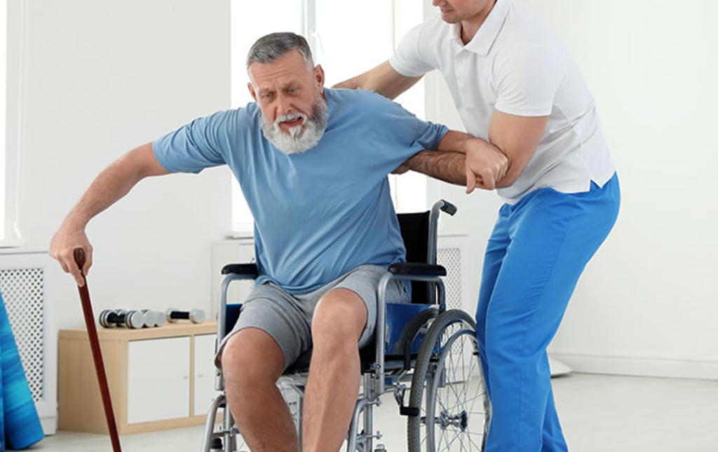 1 Connection Between Mental Health and Spine Health 3 physiotherapy for stroke patient 1024x645 2